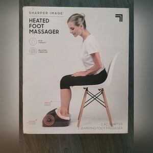 Heated Foot Massager in Gray and White